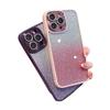 Glitter Gradient Lens Protector Case for iPhone 12 & 16 Pro Max