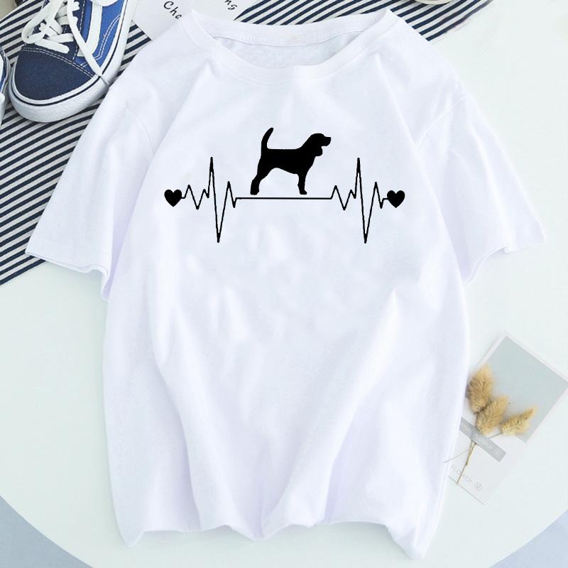 Women Dog Paw Print Short Sleeve Fashion Printed Summer Lady Womens Clothing Tops T-Shirt Shirt Tees Female T Shirt