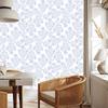 Wallpaper Flowers White, Light Gray and Blue for Living Room and Bedroom 50x1000