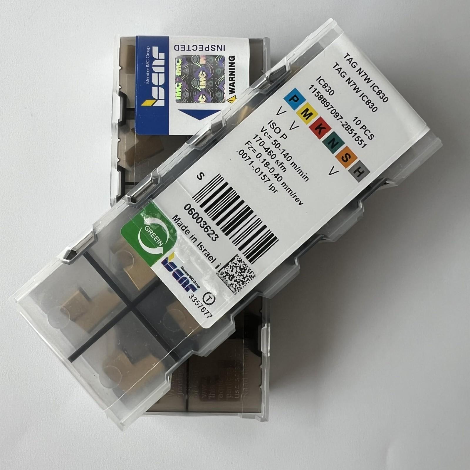 

ISCAR / TAGN7W IC830 / Industrial indexable carbide inserts 10 Pcs