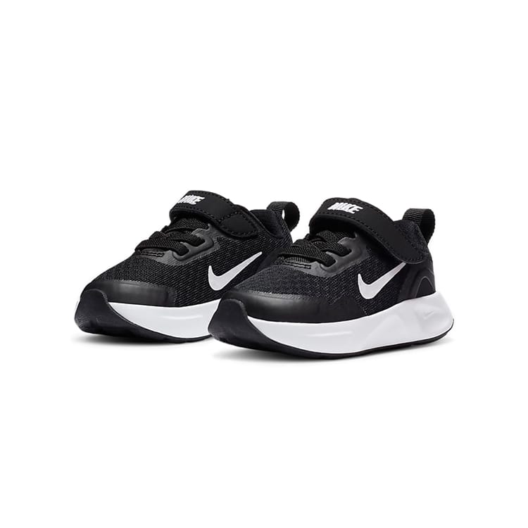 Nike Wearallday Low Top Skateboard Shoes Black White Infant And Toddler CJ3818-002