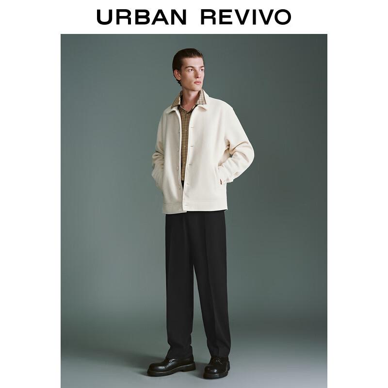 UR Men's Textured Lapel Casual Jacket