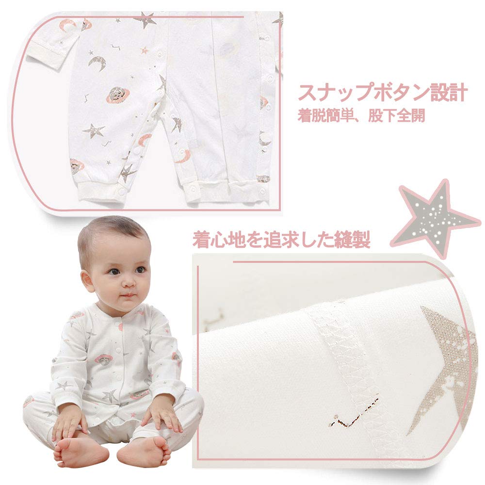 Long Sleeve Newborn Cute Baby Newborn Baby Girl Hippopotamus Baby Shower [miniGray] Coveralls, Clothes, 3-Piece Set, 100% Cotton, Front-Opening,