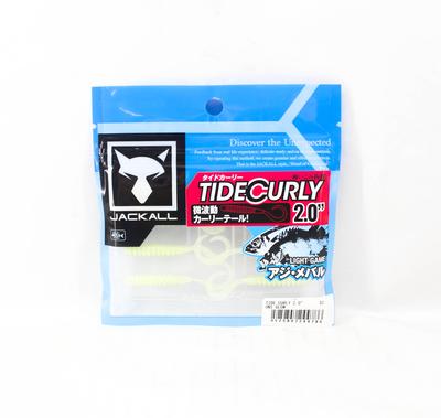 Jackall Soft Lure Tide Curly 2 Inches Oni Glow (4786)