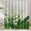 Close-Up Of The Sunflower Washable Dirt-Resistant Shower Curtain Shower Head Waterproof Polyester Bath Curtain For Home Decor