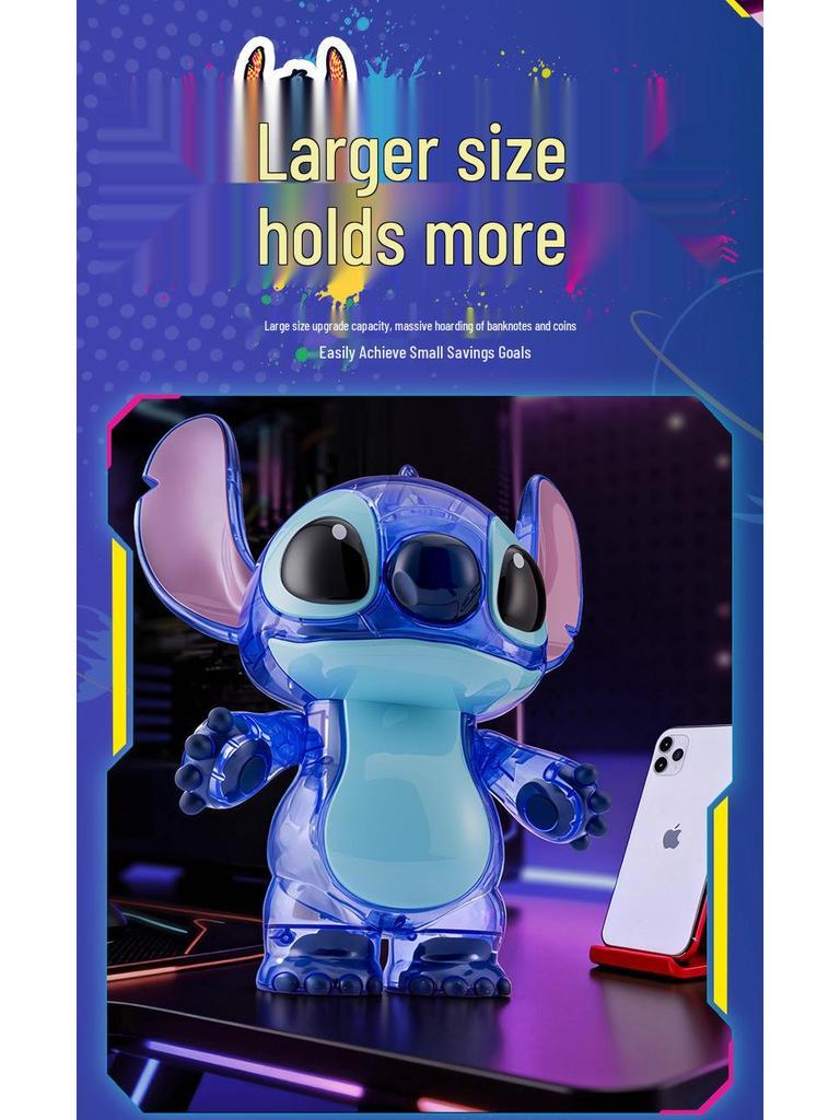 Disney Stitch Prasátko Ozdoba: Novoroční dárek pro děti s velkou dárkovou krabicí pro chlapce a dívky