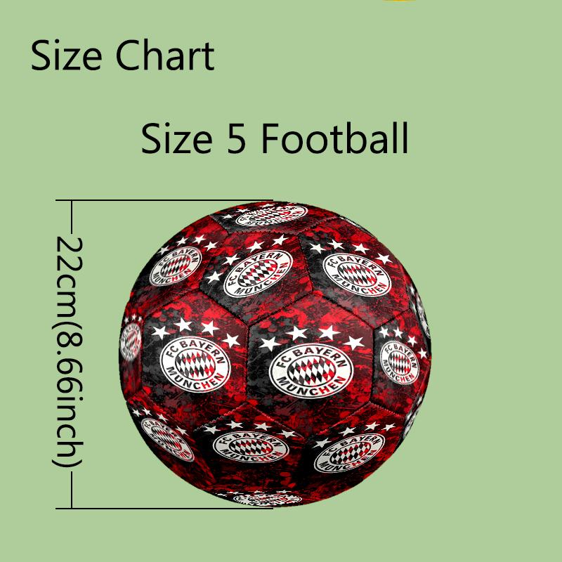 1pc Standard Football Size 5, Soccer Balls, FIFA World Cup Theme Soccer Ball, Machine Stitched, Ball for Training & Outdoor Match