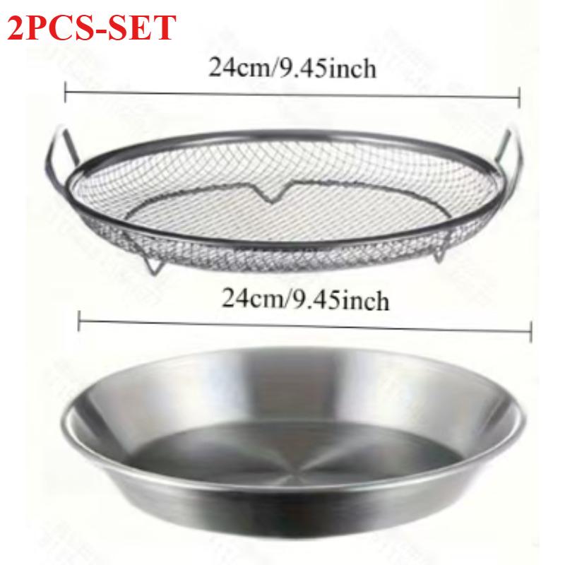 Stainless Steel Cooling Rack & Tray, Kitchen Tools, Kitchen Items & Accessories, Multifunctional for Frying & Barbecue