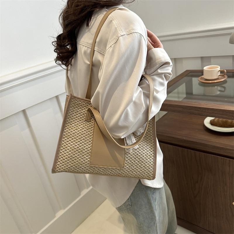 Fashionable Spring Large Tote Bag For Women With Unique Scarf And Soft Texture