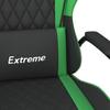Gaming Chair Black and Green Synthetic Leather