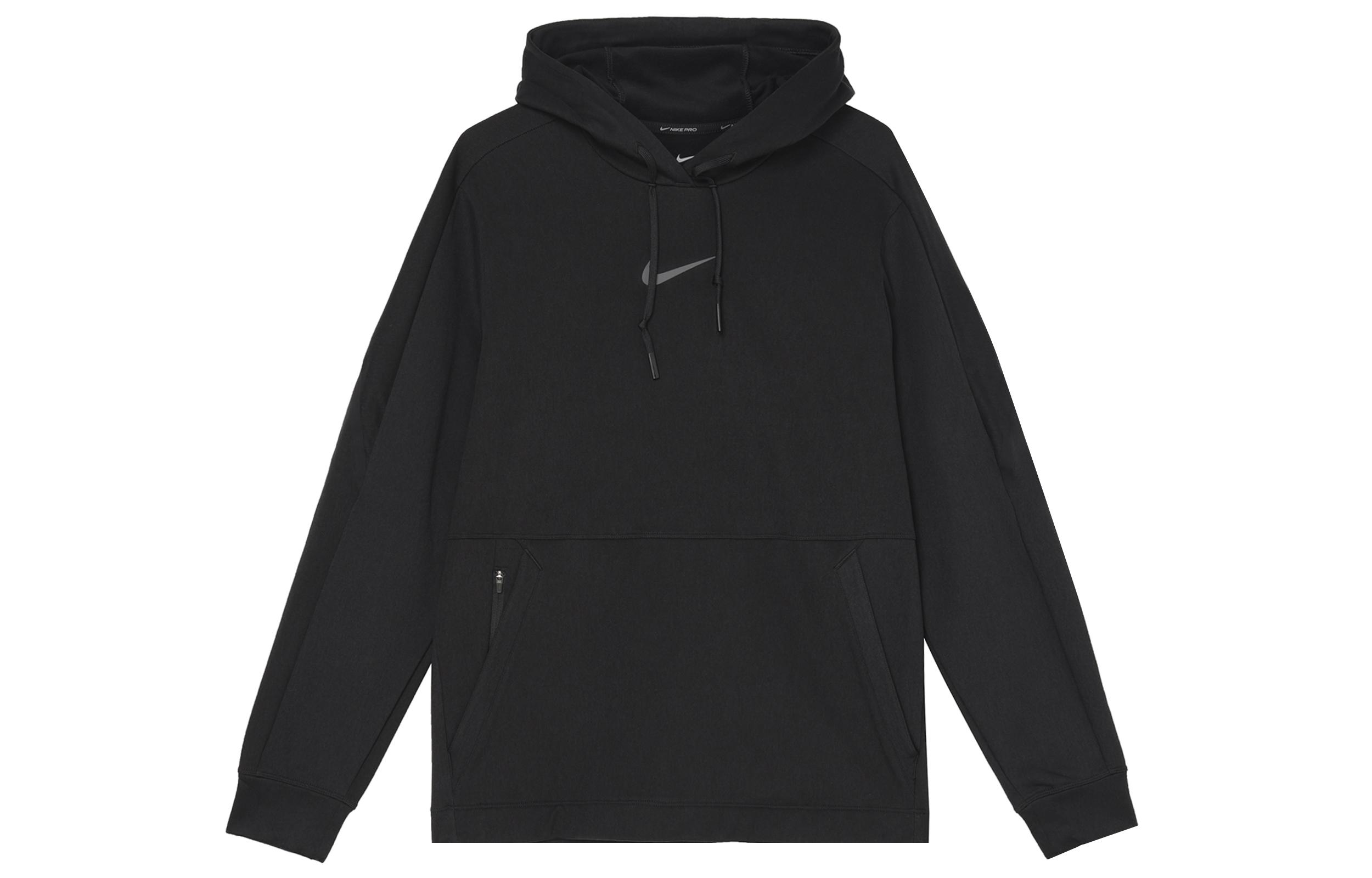 Мужские черные худи Nike, умеренный крой, regular fit, CV8106-010 M