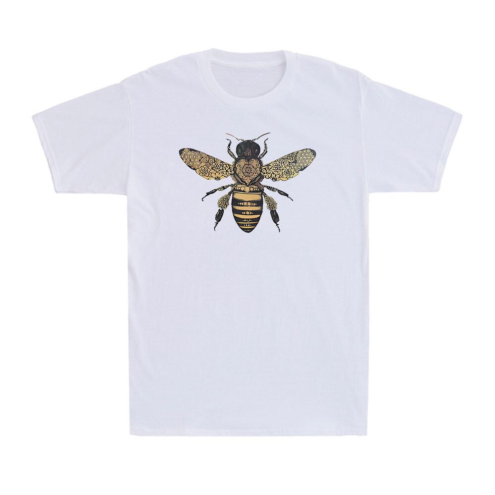 Bee Drawing Moth Insect Tattoo Funny Insect Animal Lover Men s T-Shirt XL