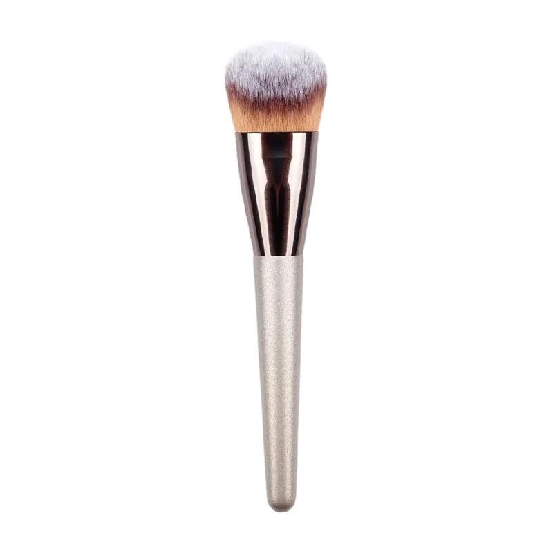 Champagne Gold Multi-Use Makeup Brush for Foundation, Blush, Powder, Eyeshadow, and Mask Application