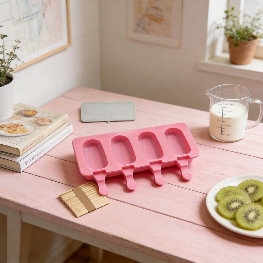 Silicone Ice Cream Molds With Lids For Homemade Frozen Desserts Kids And Adults