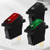 Waterproof Oilproof Dustproof Power Rocker Switch KCD3 3-Pin, 2-Position with Light, High Current, Two-Speed