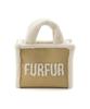 Furfur Mouton Logo Tote Bag RWGB254505 BEG Women's