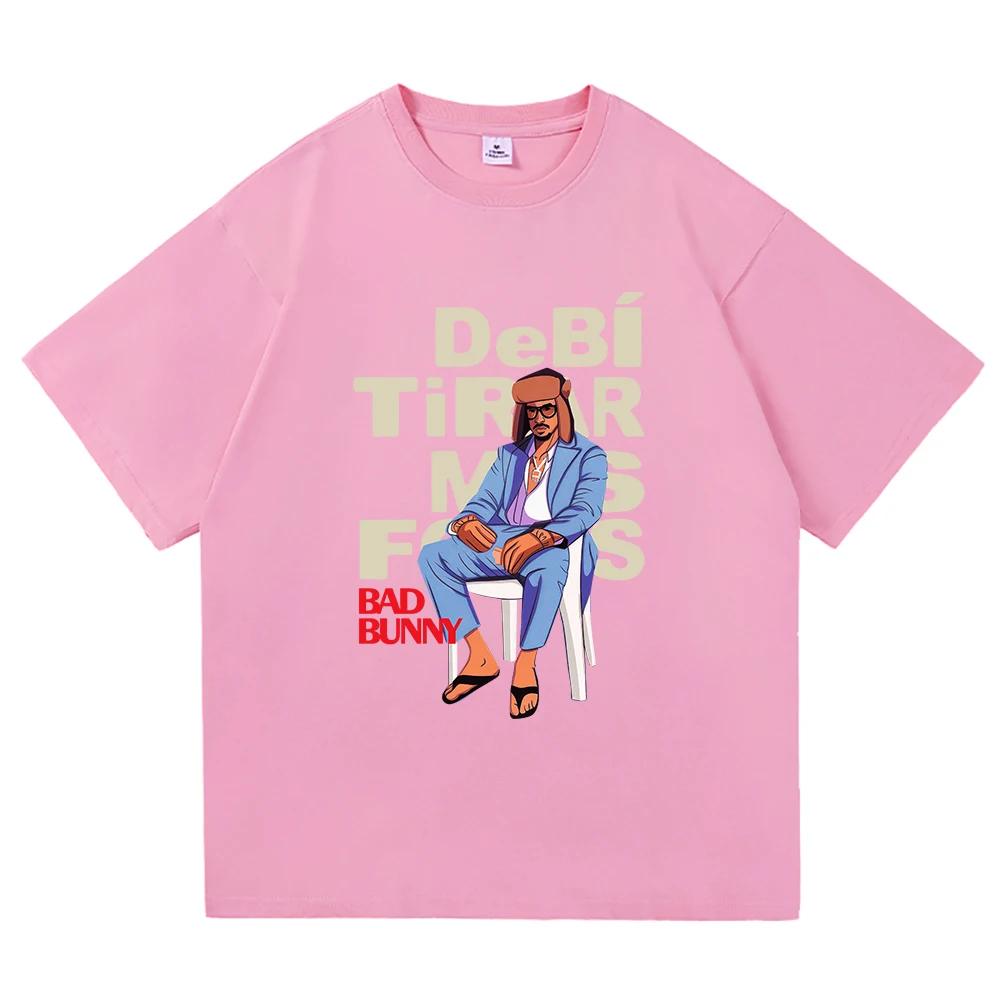 

Bad Bunny T Shirt 2025 Fashion Men/Women Vintage Funny Frog Debí Tirar Más Fotos T-Shirt DeBÍ TiRAR MáS FOToS Tees Shirts 4XL