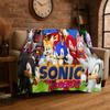 Classic Game S-Sonic Cartoon Soft Flannel Throw Blanket,Cozy Blanket for Bed,Couch,Sofa,Bedroom,Living Room,Travel,Picnic Kids