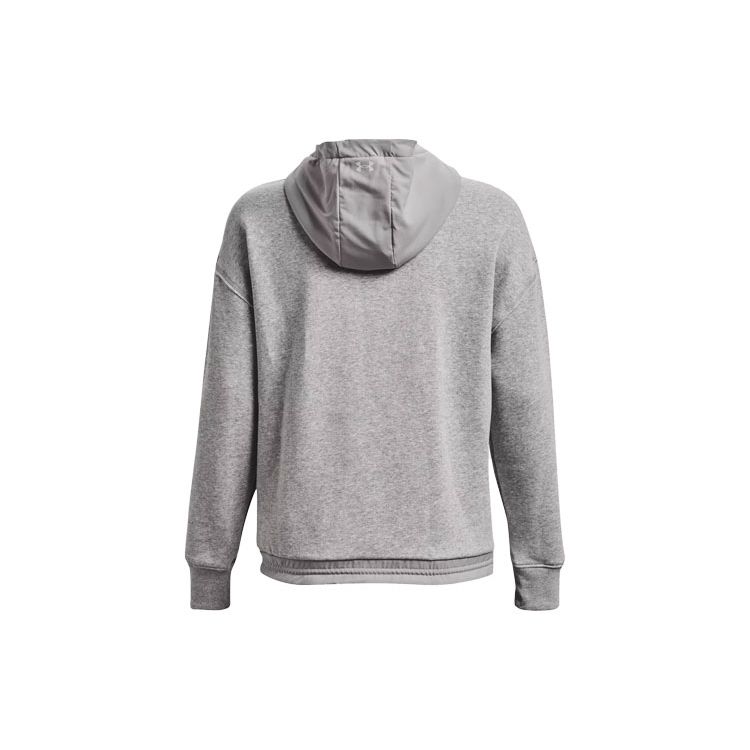 Under Armour Johnson 1/4 Casual Fleece Zip Sports Hoodie Women Hoodies Haze-Gray 1368798-031