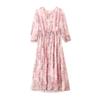 Elegant Wide-Waisted Floral Dress for Women - Slimming Summer 2026 Tummy-Concealing Skirt