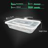 Disposable Rectangular Plastic Food Container with Lid