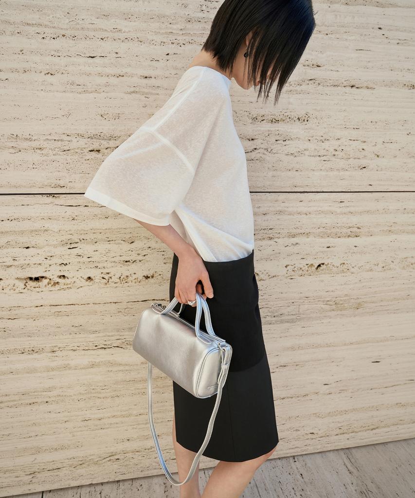 Siyajyu Sitp5287 U-Neck Relaxed Short Sleeve T-Shirt_Ivory