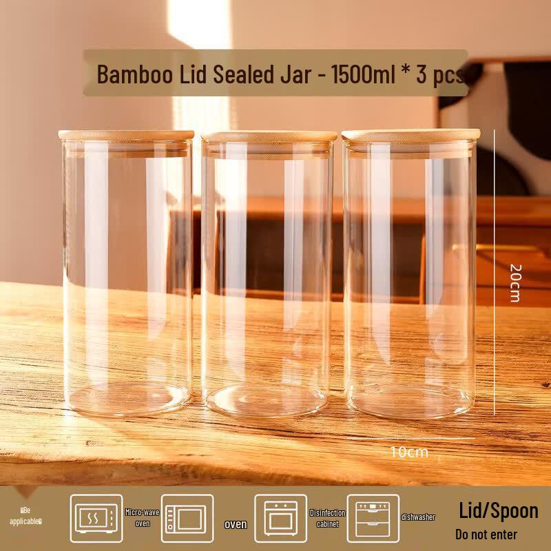 Qiwei Food Grade Airtight Glass Storage Jar