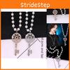 Chic And Trendy Korean Inspired Key Pendant Necklace With Luxurious Pearl Chain