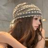 Jerryna Hand-Knitted Lace Punching Summer Beanie Hat
