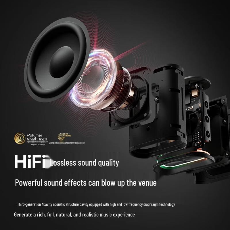 Saina M13SProMax Portable Bluetooth Speaker with Enhanced Bass CN plug (adapter included)