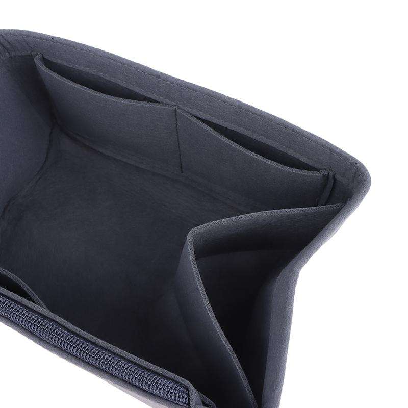 Felt Purse Organizer With Compartments Padded Cosmetic Bag Portable Handbag Removable Organizer Liner Women Suitable For Travel