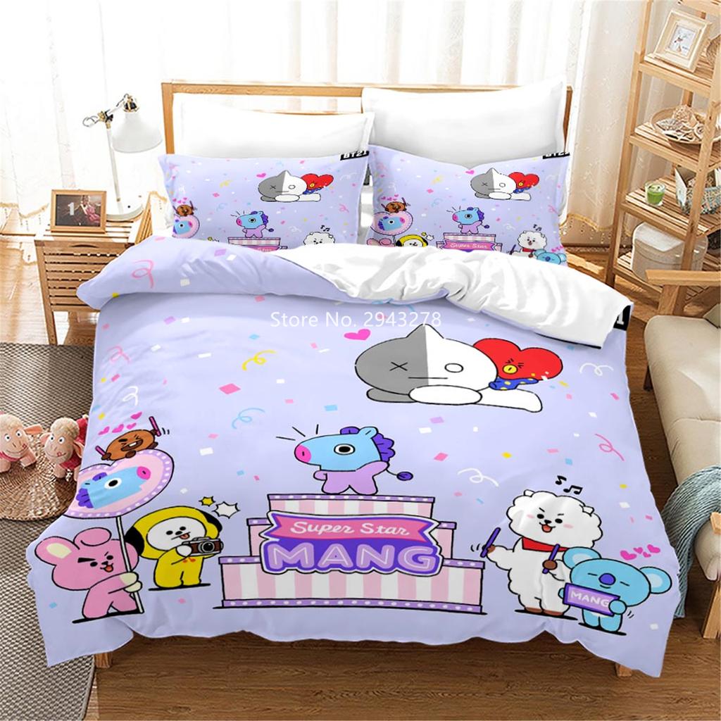 Lovely Cartoon Series Design Comfortable Duvet Quilt Cover Pillowcase Bedding Set Boys Bedroom Decoration Home Textile