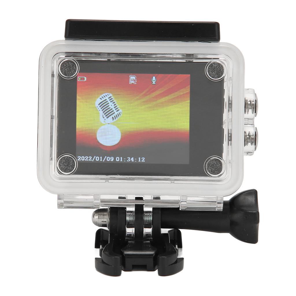 Waterproof Action Camera FHD 1080P 2.0inch HD Color Screen 140 Degrees Wide Angle Lens Underwater Sports Camera