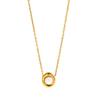 European and American light luxury pearl collarbone chain versatile high-end titanium steel necklace electroplated 18K gold stainless steel necklace