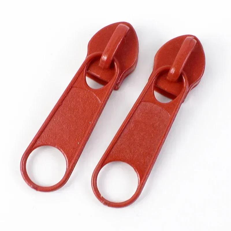 50/100/200Pcs Meetee 3# 5# Nylon Zipper Puller Bags Garment Zip Slider Backpack Pocket Zips Repair Kits DIY Sewing Accessories