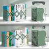 Retractable Bookend with Pen Holder - Foldable Desktop Bookshelf and Divider