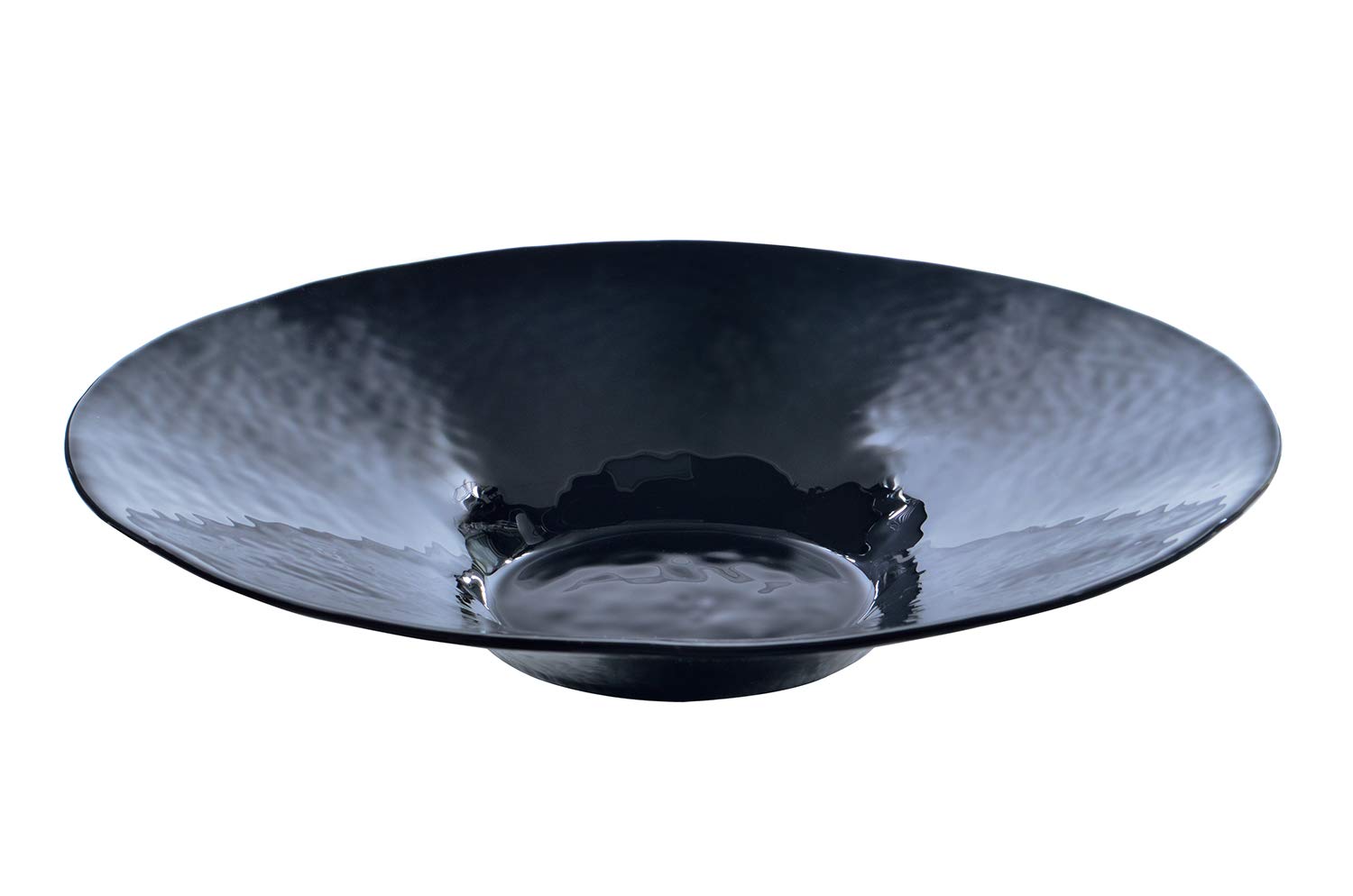 

Toyo Sasaki Glass Orbit Black Bowl 275, Made in Japan, Large Round Plate, Glass Dish, Tableware, 46055BK
