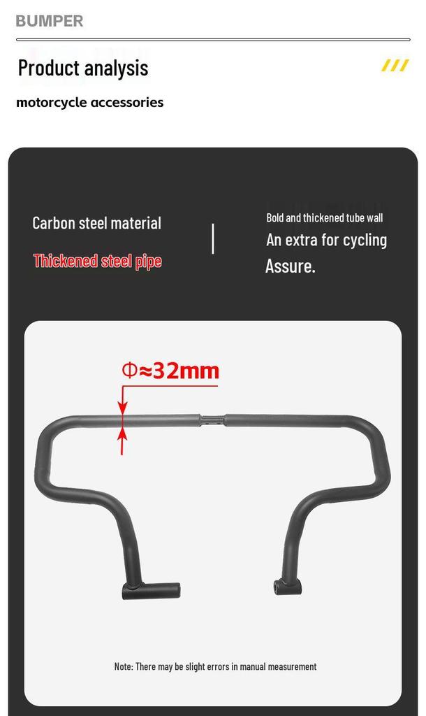 BenDa Huishi 707 Motorcycle Front Bumper Anti-collision Guard