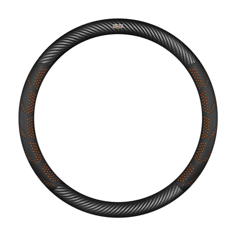 Universal Steering Wheel Cover Cadillac XT5 XT6 CT4 CT5 ATS XT4 GT4 38cm Diameter Sport Style Leather Microsuede