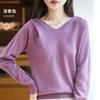 Women S Loose Hooded Long Sleeve Knit Sweater Color Block Commute Style