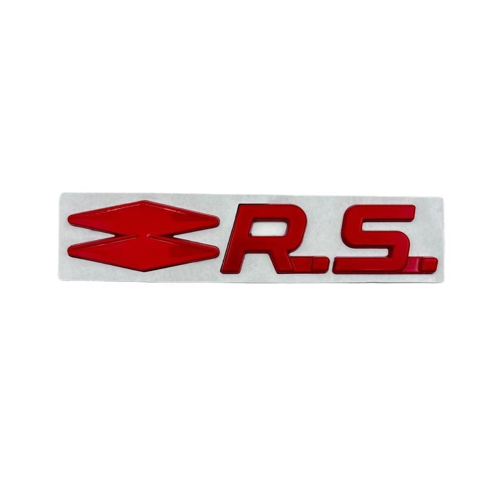 RS Car Emblem for Renault Sport Clio, Megane, Twingo - Decorative Sticker
