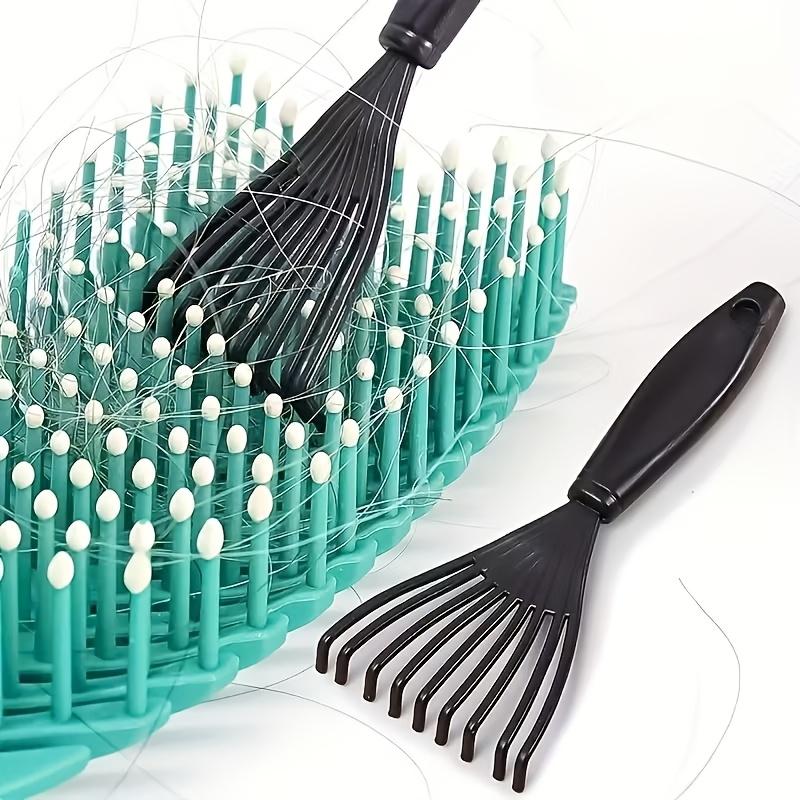 A Single Pack of Plastic Mini Comb Cleaner with Embedded Bristles a Hair Removal Tool for Home Use Featuring a Handle