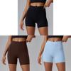 Yoga Shorts For Women High Waist Absorbing Nylon Spandex With Moisture Wicking For Fitness And Running