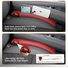 Car Seat Gap Filler,2PCS Leather Gap Plug Box For Car Seat Space,Fill Between Gap Strip,Adjustable Width 3.5-6Cm(1.4-2.4 In) (Black)
