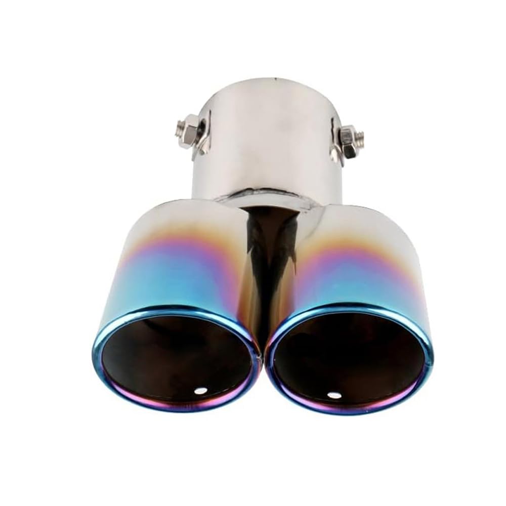 srasakan Car Muffler Cutter, Downward Type, 2 Openings, 2.5 Inch Diameter, Includes Drop Prevention