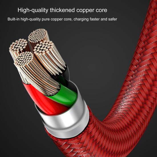 Datenkabel Anti-Verwicklungsseil Typ-C 180 Geflochtenes Nylon Grad Drehung Ladekabel