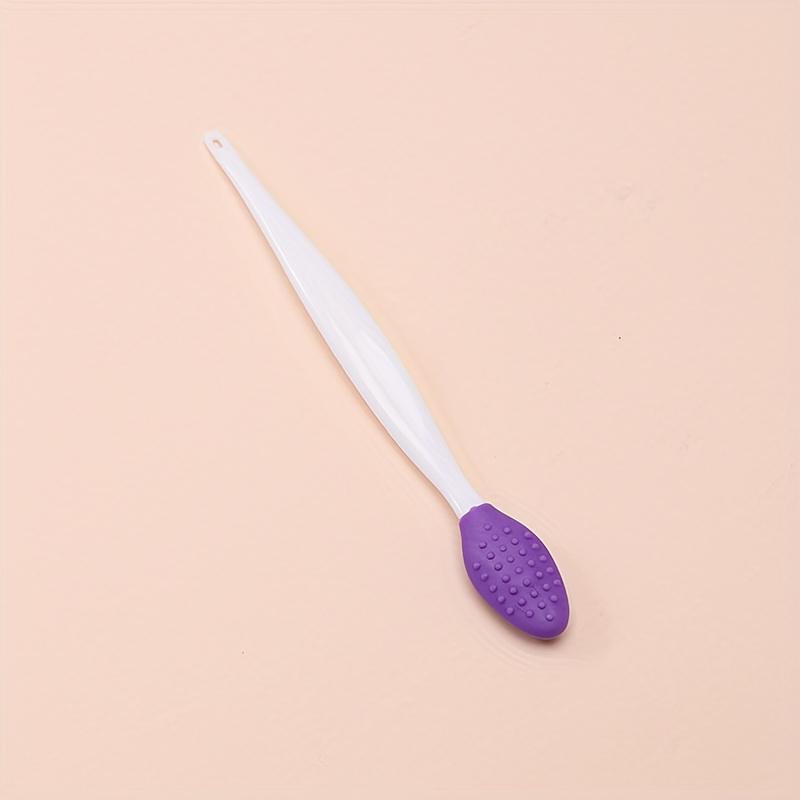 

Silicone Nose Brush Clean To Black Head Brush Double Sided Soft Exfoliating Brush DIY Facial Skin Care Cleaning Rough Massage Tool for Men and Women H фіолетовий