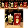 Christmas Waterilluminated Candle Night Light With Creative Mini Wind Lamp For Holiday Decor