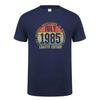 Made In January 1985 T Shirt Short Sleeve Born In March September October Every Month of 1985 Tops 40th Birthday Gift Tee OT037