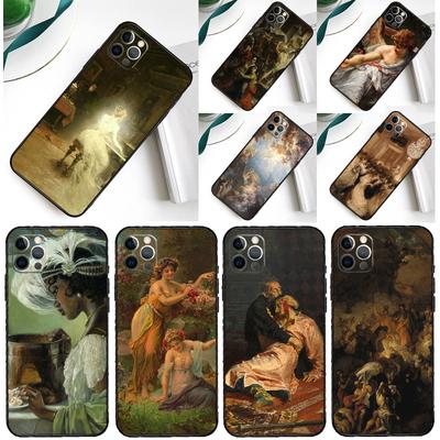Renaissance Art Painting Phone Case For iPhone 16 Pro Max 11 12 13 14 15 Pro Max Mini XR 16 15 Plus 16e Cover Shell